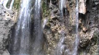 Lake Natron. Maasai people, waterfall, flamingoes.