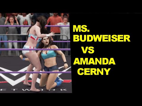 GLOW 1985 Ms. Budweiser w/Ms. Budweiser vs Amanda Cerny
