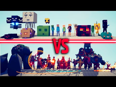 MEGA MEDIEVAL TEAM vs MINECRAFT TEAM | TABS - Totally Accurate Battle Simulator
