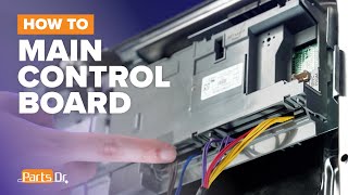 How to replace Main Control Board part # W10875442 on your Whirlpool Dishwasher
