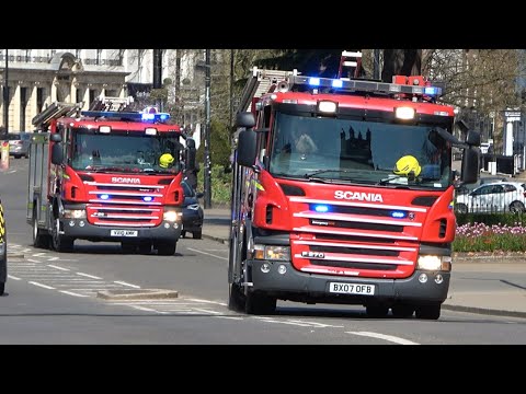 EPIC FIRE TRUCK DRIVING!! Engines in Convoy, Police Cars & Ambulances Responding!