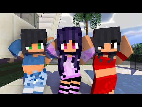 MONSTER SCHOOL :CHICKEN WING APHMAU ICE AND FIRE ELEMENT SISTERS - MINECRAFT ANIMATION