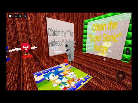 How to get the hideout super Sonic badge in sonic 2 3D roleplay