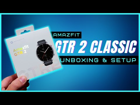Amazfit GTR 2 Classic Edition Smartwatch Unboxing and Setup