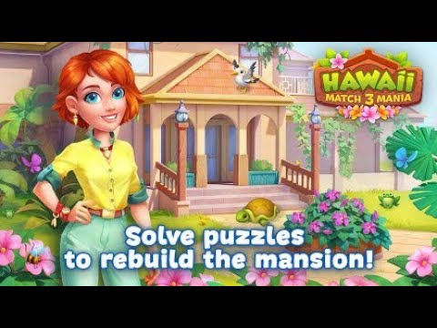 Hawaii Match-3 Mania Home Design & Matching Puzzle