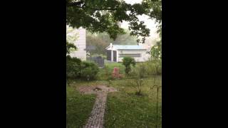 preview picture of video 'May 22 Hail Storm in Broadalbin, New York'