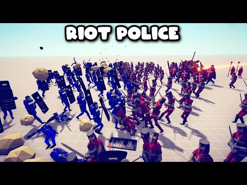 RIOT POLICE Vs EVERY FACTION - TABS - Totally Accurate Battle Simulator