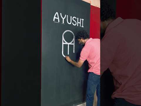 AYUSHI Name Logo ❤️ #ayushi #name #logo #art #youtubeshorts