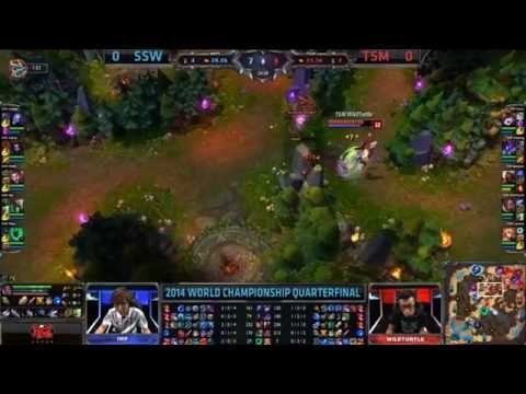 2014/10/3直播 - SSW vs TSM - 英雄聯盟2014世界大賽八強 (韓國Samsung White vs 北美Team SoloMid)
