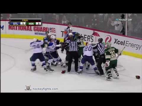 David Backes vs Clayton Stoner Feb 12, 2011