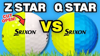 Cutting Open Srixon Z Star vs Q Star Divide Golf Balls! (What’s Inside?) 🏌️♂️