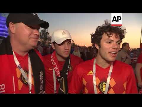 Belgium and England fans both welcome 1-0 WC result