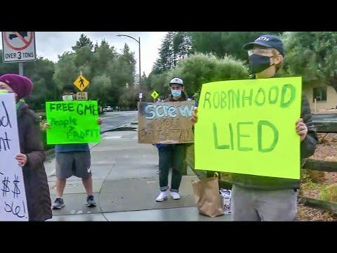 Game Stop Debacle Drives Protest Rally at Silicon Valley Stock Trade Service