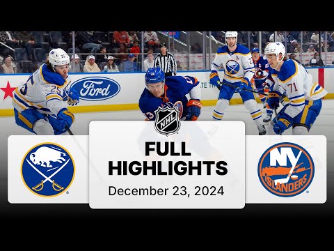NHL Highlights | Sabres vs. Islanders - December 23, 2024