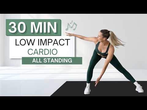 30 min LOW IMPACT CARDIO HIIT WORKOUT | To The Beat | All Standing | No Repeats
