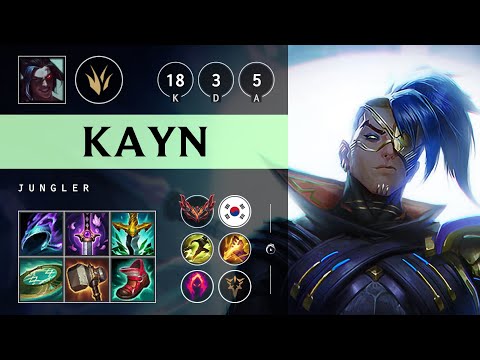 Kayn Jungle vs Pantheon - KR Grandmaster Patch 25.21