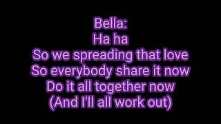 Bella Thorne Zendaya Contagious Love Lyrics color