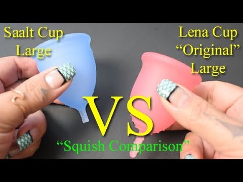Saalt Cup vs Lena Cup Original LG "Squish" - Menstrual Cups