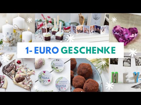 11 DIY und FOOD Geschenke für 1€ selber machen! Günstige und kreative Ideen ❤️