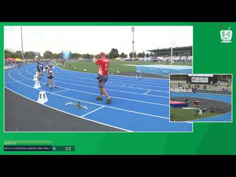 Boys U13 200m Hurdles TF 1: 2021 Commonwealth Bank State Track and Field Championships // LAVicTV