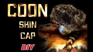 DIY RACCOON FUR HAT - Trapper Cap Tutorial + Leather Liner (PDF Pattern)