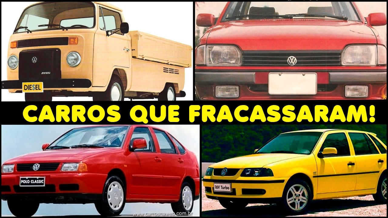 OS MAIORES FRACASSOS DA VOLKSWAGEN NO BRASIL!