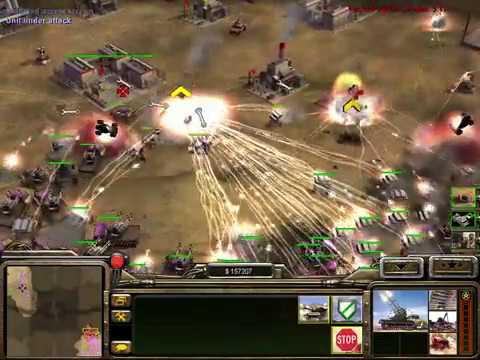 Command And Conquer Generals Zero Hour Attack only with Rocket Buggy and Quad Cannon