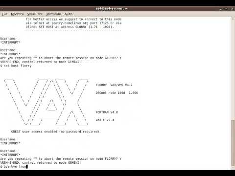 OpenVms sulla retro decnet Italiana
