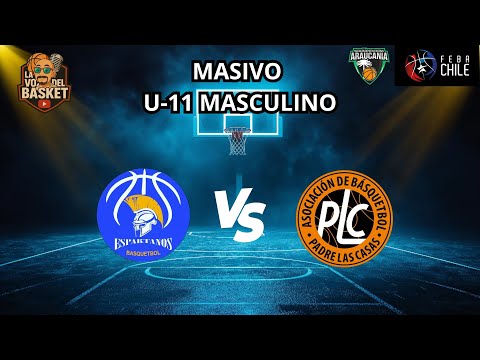 🏀 U11 MASIVO Masculino | Espartanos Basquetbol vs Padre Las Casas 💥 #LigaAraucania #LaVozDelBasket