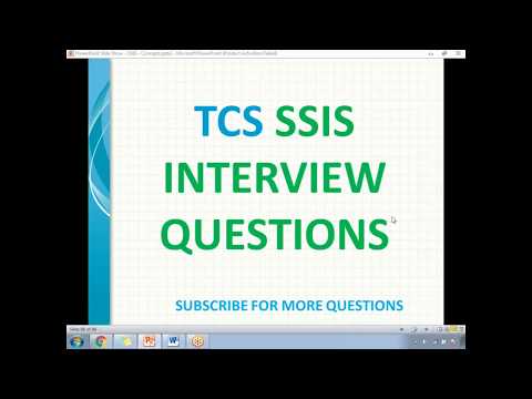 TCS ssis interview questions