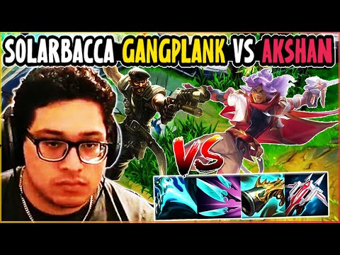 SOLARBACCA Gangplank Vs Akshan Top - NA Grandmaster - Patch 14.5