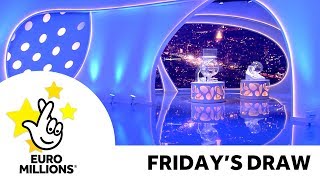 The National Lottery ‘EuroMillions’ draw results from Friday 16th August 2019