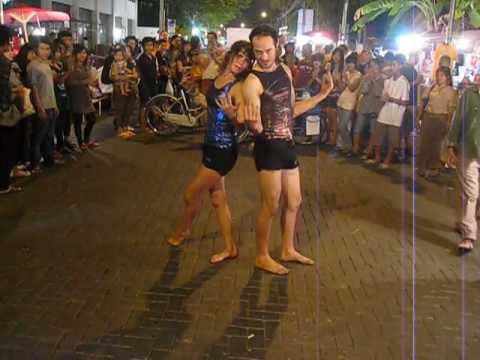 sunday night market chiang mai - street dance with rose neptune and dogwood mars