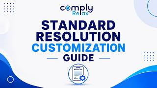 Customize Standard Resolution Masters Help Video 📄  || 99298 22200 || #mca #ai #video