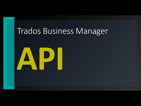 Trados Business Manager API using swagger