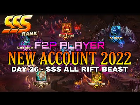 DAY 26 - SSS ALL RIFT BEAST SUMMONERS WAR !!! NEW ACCOUNT 2022