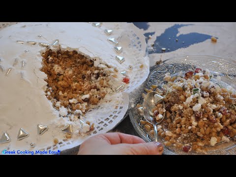 Kollyva or Koliva Funeral and Memorial Boiled Wheat - Κόλλυβα