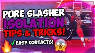 GUIDE TO CONTACT DUNKS!! NBA 2K19 PURE SLASHER TUTORIAL!! PROSTICK, ANIMATIONS, & UNGUARDALE MOVE?!