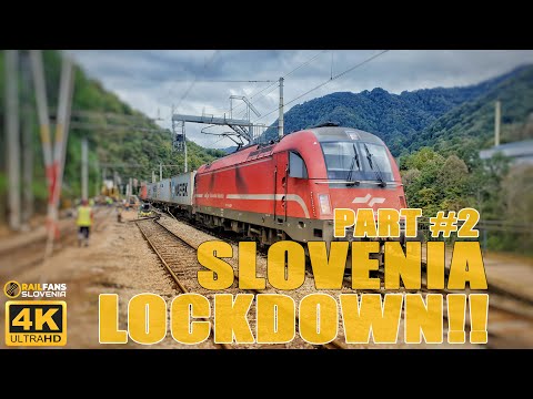 Country Lockdown!!! - Rail traffic -  Ljubljana - Zidani Most / Corridor 5 - (SLOVENIA) [4K]