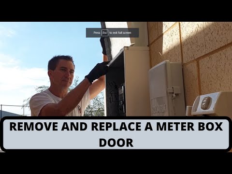 Remove & Replace a Meter Box Door