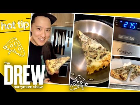 Drew Learns the Right Way to Heat Up Pizza with Chef Eugene Wong | Hot Tip