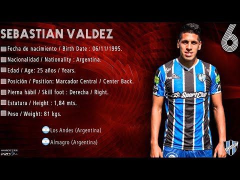 Sebastian Valdez #6 // Marcador Central - Center Back // Almagro 2022