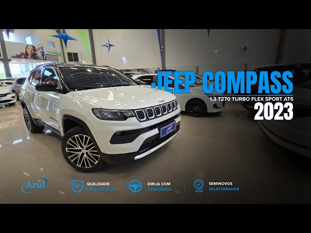 Vídeo JEEP COMPASS 1.3 T270 TURBO FLEX SPORT AT6