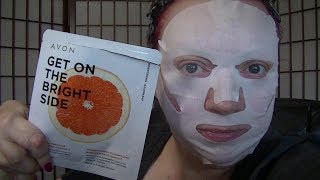 Avon Brightening Sheet Mask Demo & Chat