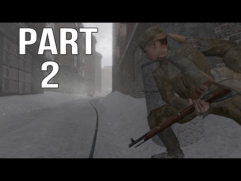 Call of Duty 2 Gameplay Walkthrough Part 2 - Russian Campaign - Not One Step Back 1/2