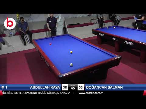 ABDULLAH KAYA & DOĞANCAN SALMAN Bilardo Maçı - CENTER BİLARDO ÖZEL 3 BANT ŞAMPİYONASI-1/16