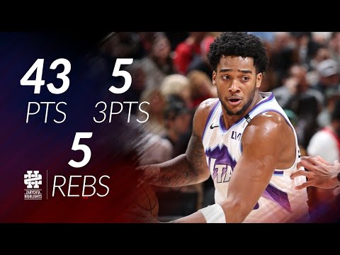Brice Sensabaugh 43 pts 5 threes 5 rebs vs Bulls 25/26 season