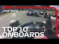 Daring Overtakes, Stunning Starts And The Top 10 Onboards | 2019 Japanese Grand Prix