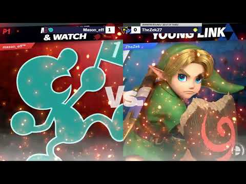 Tap Jump 18 SSBU WR1 - Mason_eff (Mr. Game & Watch) vs TheZek27 (Young Link)