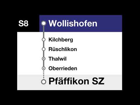 ZVV Ansagen - S8 Pfäffikon SZ – Thalwil – Zürich Wollishofen